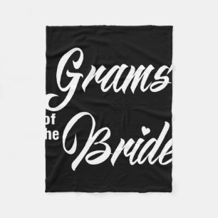 Grams Of The Bride Wedding Party Matching Bridal P Fleece Blanket