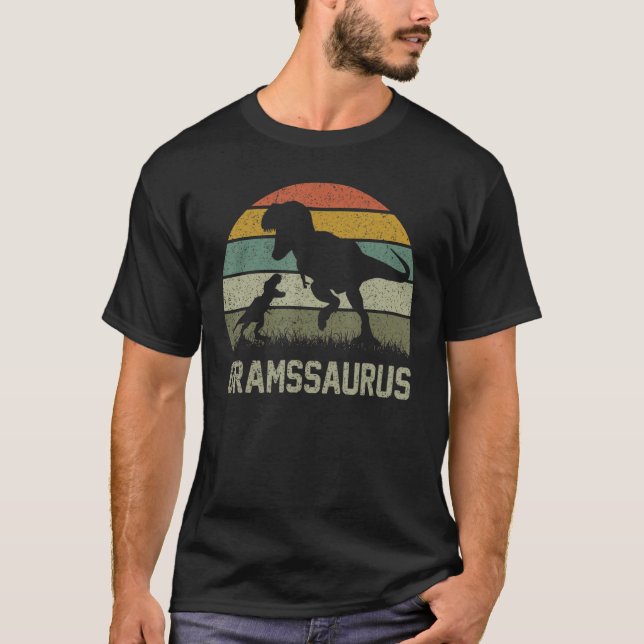 Grams Saurus Rex Dinosaur Gramssaurus Family Match T-Shirt (Front)