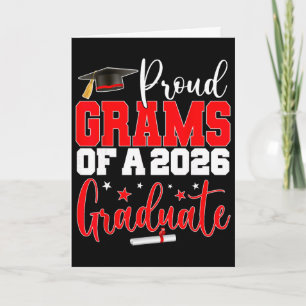 Grams Senior 2026 Proud Grams Of A Cl Of 2026 Grad Card