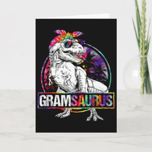 Gramsaurus Dinosaur Gram Saurus Family Matching Ti Card