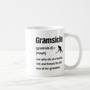 Gramsicle Funny Ice Hockey Grandma Sicle Definitio Coffee Mug