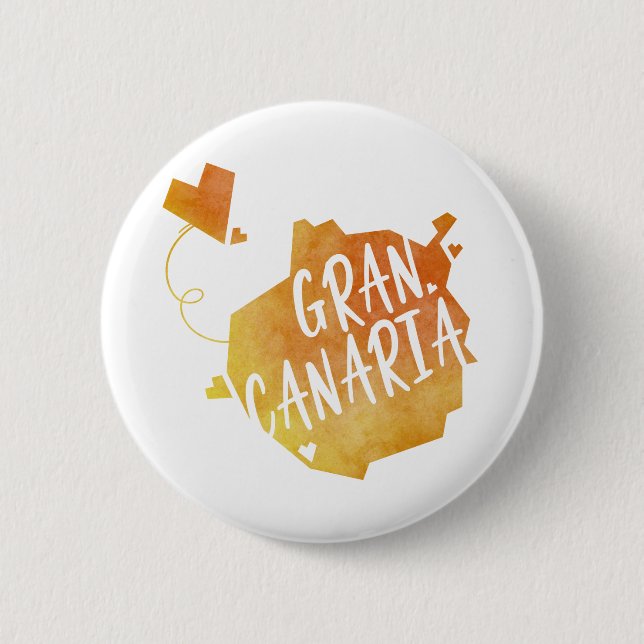 Gran Canaria 6 Cm Round Badge (Front)