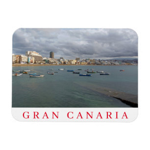 Gran Canaria boats fridge magnet