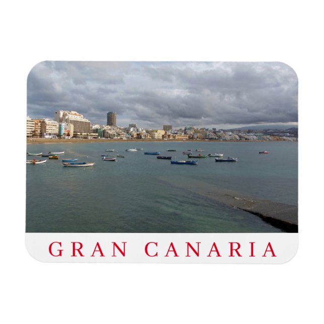 Gran Canaria boats fridge magnet (Horizontal)