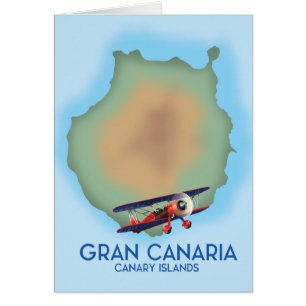 Gran Canaria  canary island, travel poster art.