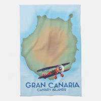 Gran Canaria  canary island, travel poster art.