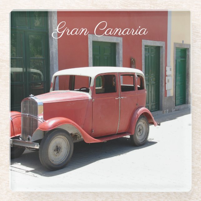 Gran Canaria Glass Coaster (Front)