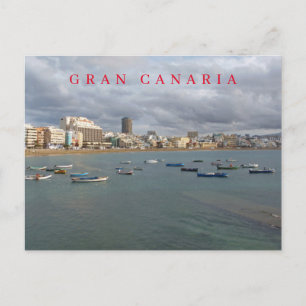 Gran Canaria Las Canteras view postcard