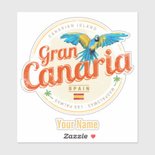 Gran Canaria Parrot Canary Islands Spain Vintage