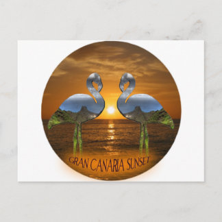 Gran Canaria Sunset Postcard