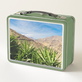 Gran Canary Mountain Landscape Metal Lunch Box
