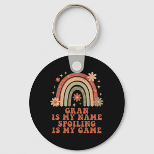Gran Is My Name Spoiling Is My Game Rainbow Mother Key Ring