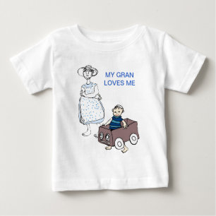 Gran loves me baby T-Shirt