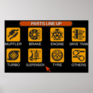 Gran Turismo 2 Tune Menu Poster