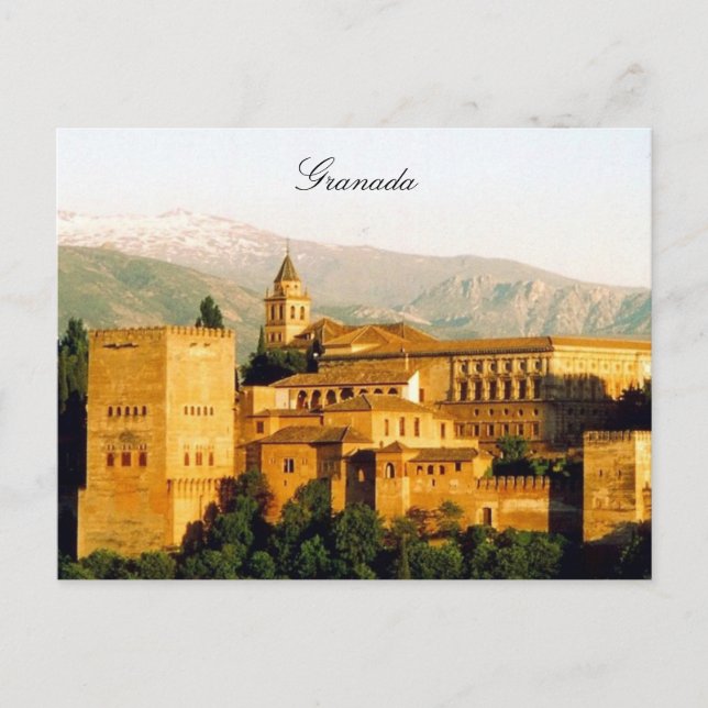 granada alhambra postcard (Front)