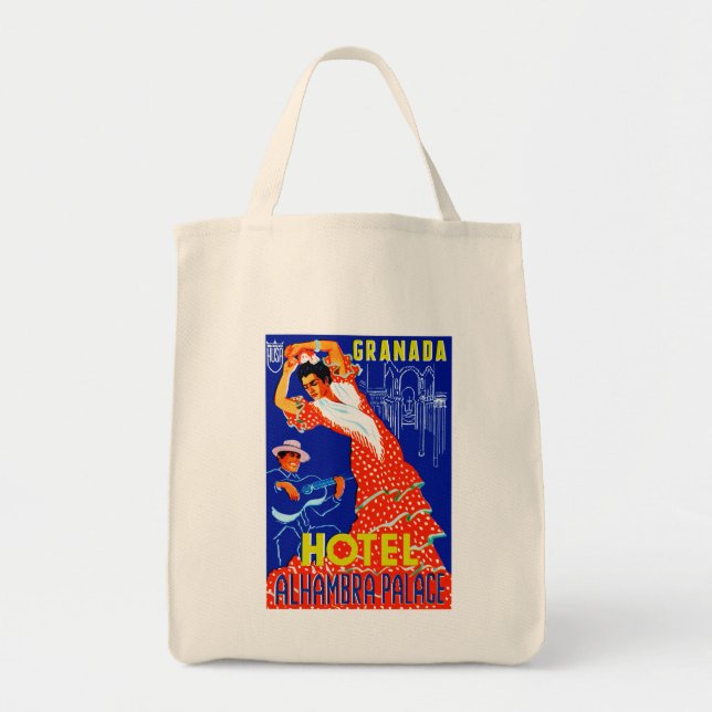 Granada Hotel Alhambra Palace Tote Bag (Front)