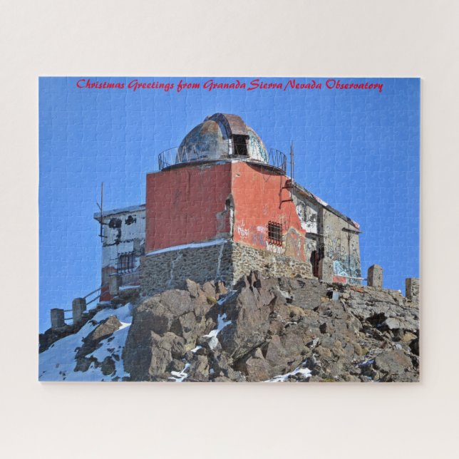 Granada Sierra Nevada . Christmas Greetings Jigsaw Puzzle (Horizontal)