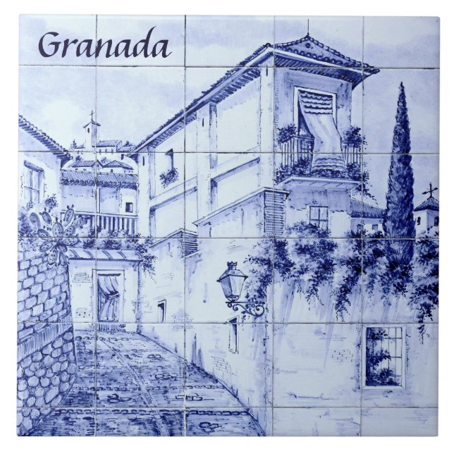 Granada, Spain Ceramic Tile (Front)