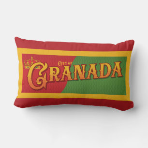 Granada Spain Lumbar Cushion