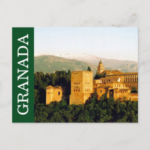 granada spain postcard
