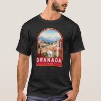 Granada Spain Travel Art Vintage