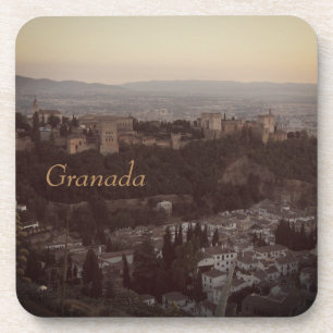 Granada,Spain View Photo plastic coasters