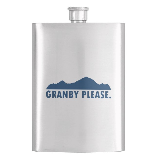 Granby Colorado Please Hip Flask (Front)