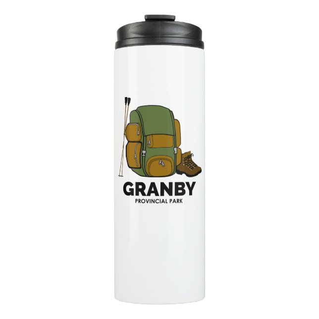 Granby Provincial Park Backpack Thermal Tumbler (Front)