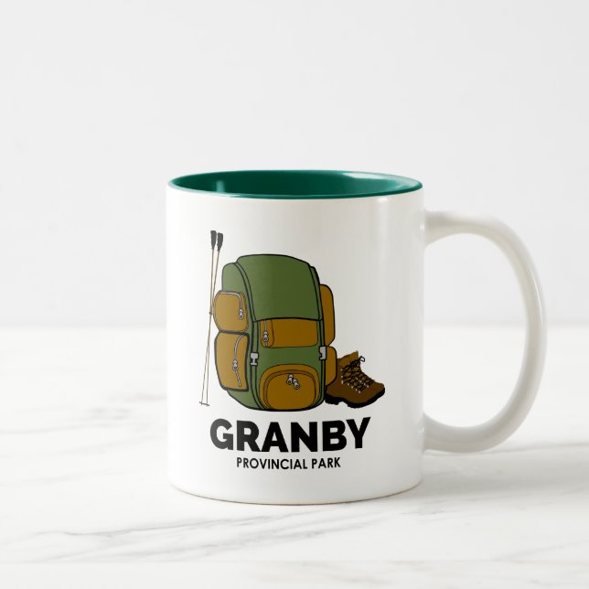 Granby Provincial Park Backpack Two-Tone Coffee Mug (Right)