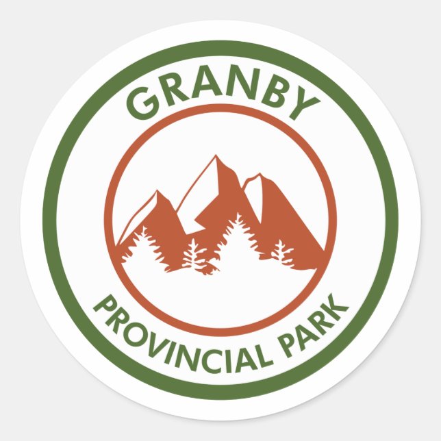 Granby Provincial Park Classic Round Sticker (Front)