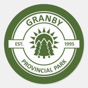 Granby Provincial Park Classic Round Sticker