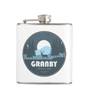Granby Provincial Park Deer Hip Flask