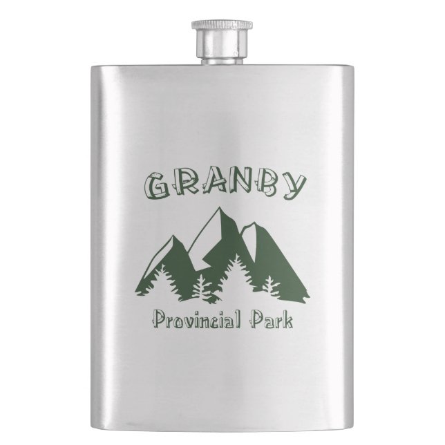 Granby Provincial Park Hip Flask (Front)