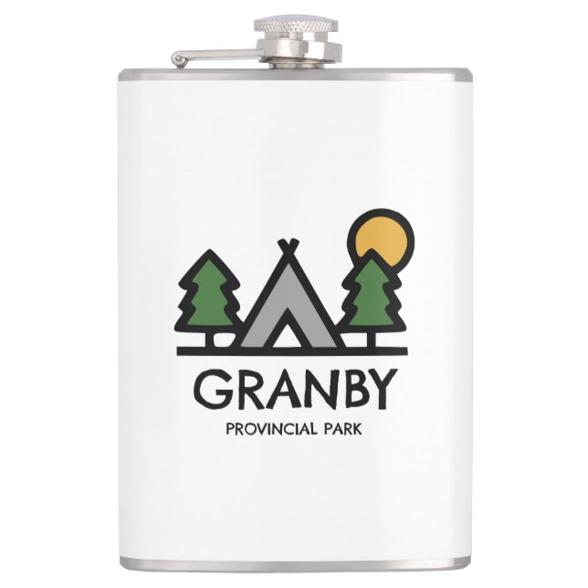 Granby Provincial Park Hip Flask (Front)