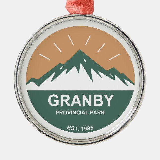 Granby Provincial Park Metal Ornament (Front)