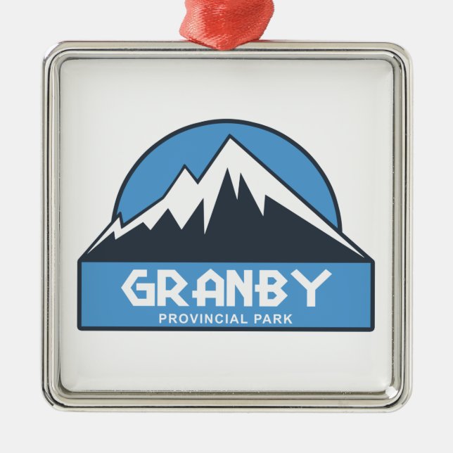 Granby Provincial Park Metal Ornament (Front)