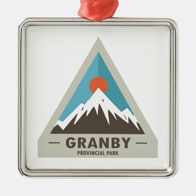 Granby Provincial Park Metal Ornament (Front)