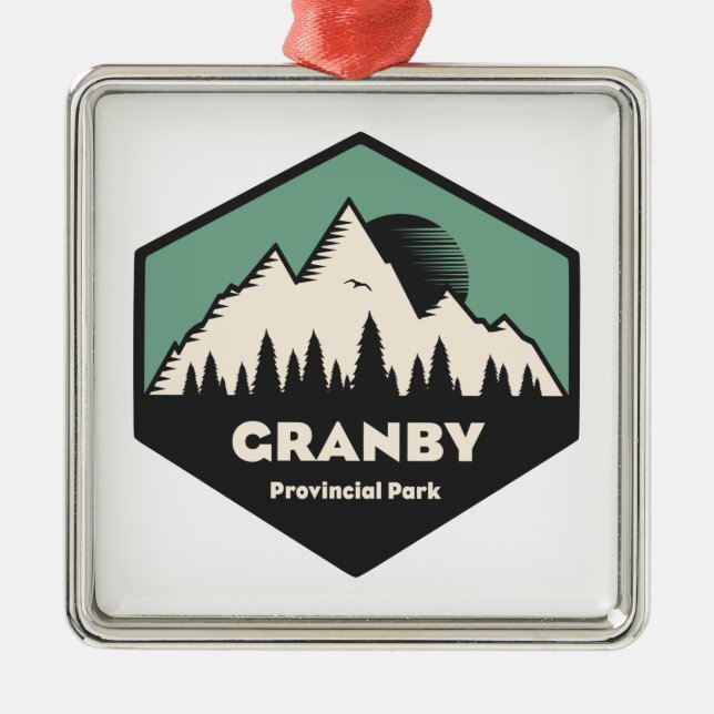 Granby Provincial Park Metal Ornament (Front)
