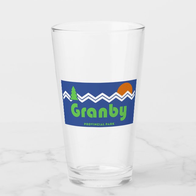 Granby Provincial Park Retro Glass (Front)