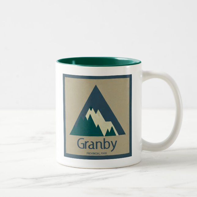 Granby Provincial Park Rustic Two-Tone Coffee Mug (Right)