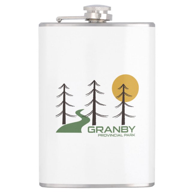 Granby Provincial Park Trail Hip Flask (Front)