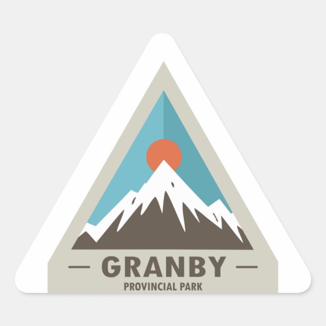 Granby Provincial Park Triangle Sticker (Front)