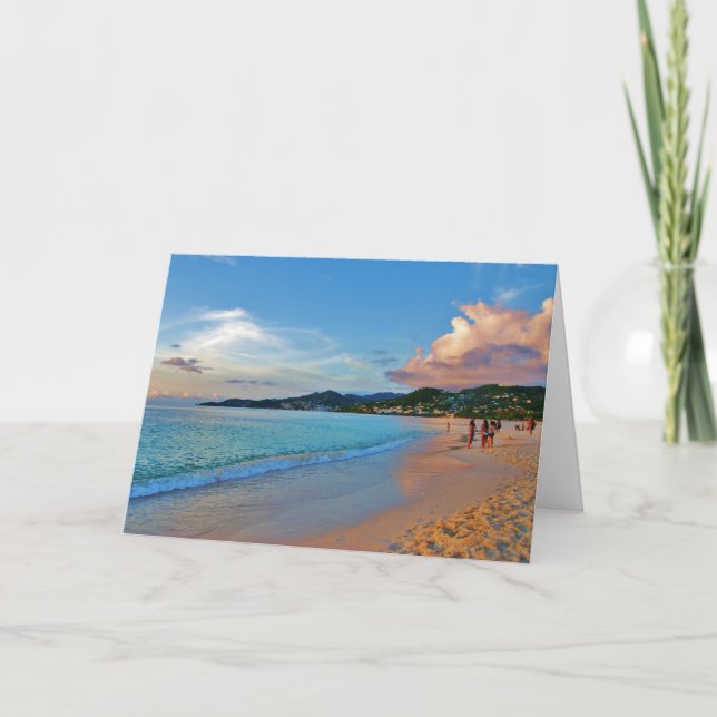 Grand Anse Beach Grenada Card (Front)