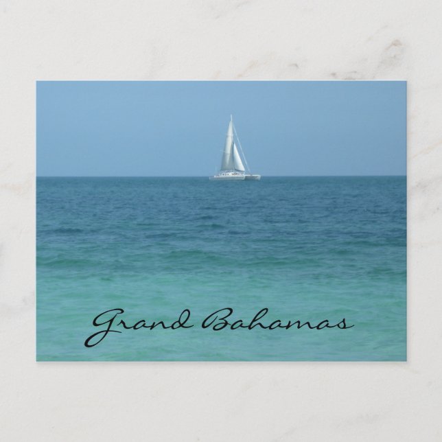 grand bahamas waters postcard (Front)