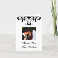 Grand Ballroom Photo Thank You Card (white)