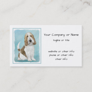 Grand Basset Griffon Vendeen - Original Dog Art Business Card