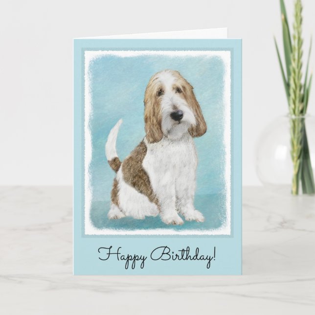 Grand Basset Griffon Vendeen - Original Dog Art Card (Front)