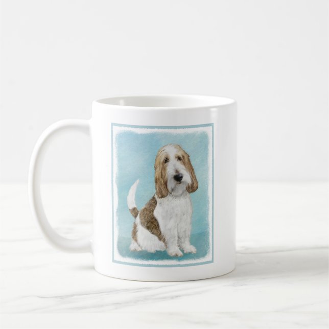 Grand Basset Griffon Vendeen - Original Dog Art Coffee Mug (Left)
