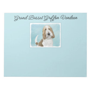 Grand Basset Griffon Vendeen - Original Dog Art Notepad