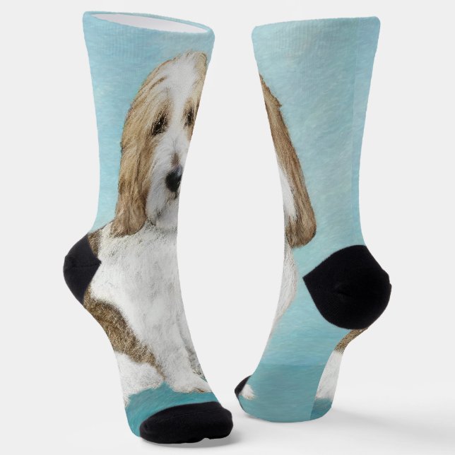 Grand Basset Griffon Vendeen - Original Dog Art Socks (Angled)